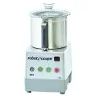 CUTTER DA BANCO - Mod. R 7 - Capacità vasca in acciaio inox lt 7,5 - Capacità coperti da 20 a 100 - 2 velocità - Potenza W 1500 - Dimensioni cm L 28 x P 35 x 52 h