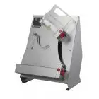 STENDIPIZZA - DILAMINATRICE - 2 COPPIE DI RULLI (rullo superiore inclinato) - Mod. TO 35 C - Lunghezza Rulli cm 34 - Potenza hp 0,50 - Alimentazione monofase 230 V - Norma CE