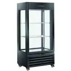 Espositore refrigerato per vino - Mod RV 604B - Capacità n 120 bottiglie - Temperatura +0/+20 °C - Refrigerazione ventilata - Dimensioni cm L 90 x P 65 x 190 h
