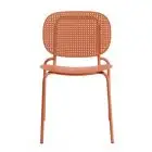 SEDIA SI-SI DOTS - MOD. 2505 - TELAIO DIAM. ø mm. 20 IN ACCIAIO ZINCATO E VERNICIATO - PER USO INTERNO ED ESTERNO - IMPILABILE - DIM. cm L 50 x P 55 x H 80 - NORMA CE