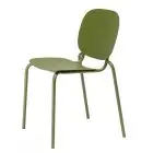 SEDIA SI-SI - MOD. 2503 - TELAIO DIAM. ø mm. 20 IN ACCIAIO ZINCATO E VERNICIATO - PER USO INTERNO ED ESTERNO - IMPILABILE - DIM. cm L 50 x P 55 x H 80 - NORMA CE