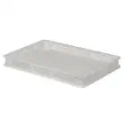 CONTENITORE FORATO PASTA E PIZZA IN POLIPROPILENE - FORATO SUI 4 LATI E SUL FONDO - CAPACITA' Lt. 12 - DIMENSIONI ESTERNE cm. L 60 x P 40 x 7 h