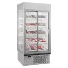 ESPOSITORE MURALE PER SALUMI E LATTICINI - MOD. SUPER SUNNY 19 GLASS - CAPACITA' LT. 1340 - TEMPERATURA 0°/+10°C - VENTILATO - DIMENSIONI cm. L 188,5 x P 73,7 x h 198,7 - Norma CE