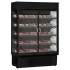 ESPOSITORE MURALE PER SALUMI E LATTICINI - MOD. SUPER SUNNY 10 GLASS HD B - PORTE BATTENTI - CAPACITA' LT. 685 - TEMPERATURA 0°/+10°C - VENTILATO - DIMENSIONI cm. L 98,5 x P 73,7 x h 198,7 - Norma CE