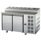 Tavolo refrigerato in acciaio inox Tecnodom TF02MIDGNSK