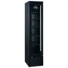 Espositore refrigerato - Ventilato - Mod THIN FREEZER BLACK - Capacità lt 165 - N 1 porta a vetro - Temperatura -17/-22°C - Dimensioni cm L 42 x P 60 x H 188