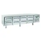 Tavolo refrigerato in acciaio inox Cool Head UGN 4180