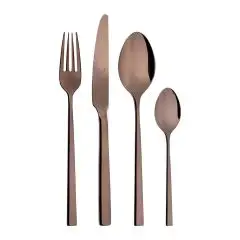 Cucchiaino Moka Vintage Copper in Inox - ABERT Linea NIAGARA - Altezza  113 - Imballo confezione da n. 12 Unità