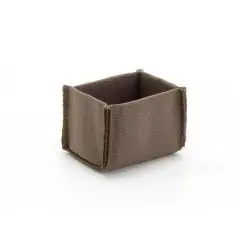 Cestino Portabustine Juta in Fibre Naturali - ABERT - Codice AVARI210 - Dimensioni cm 6x8 - Altezza  6 - Imballo confezione da n. 1 Unità