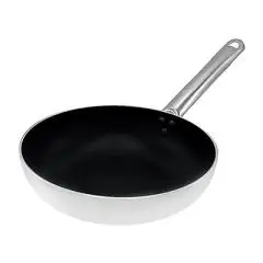 Padella Cilindrica 1 Manico  in Alluminio Antiaderente - AGNELLI Linea ALLUMINIO ANTIADERENTE - 3 MM - Codice ALSA111S - Spessore mm 3 - Diametro 28 cm - Altezza cm 6 - Imballo confezione da n. 1 Unità