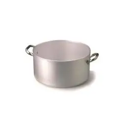 Casseruola Alta 2 Manici  in Alluminio - AGNELLI Linea ALLUMINIO - 5 MM - RADIANTE - Codice ALMR1104 - Spessore mm 5 - Capacità 125 lt  - Diametro 32 cm - Altezza cm 18 - Imballo confezione da n. 1 Unità