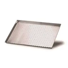 Teglia Rettangolare Forata  in Lega Alluminio 3003 - AGNELLI Linea PIZZA - Codice COAL49/3F - Dimensioni cm 50x35 - Altezza cm 3 - Imballo confezione da n. 1 Unit&agrave;