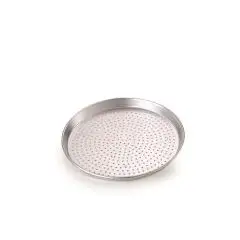 Tortiera Conica Forata  in Lega 3003 - AGNELLI Linea PIZZA - Codice FAMA43/3F - Diametro 32 cm - Altezza cm 3 - Imballo confezione da n. 1 Unità