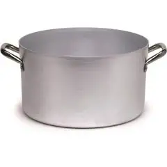 Casseruola Alta 2 Manici  in Alluminio - AGNELLI Linea ALLUMINIO - 2 MM - Codice PCMX04 - Spessore mm 2 - Capacità 26 lt  - Diametro 18 cm - Altezza cm 10 - Imballo confezione da n. 1 Unità