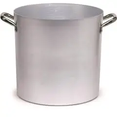 Pentola  in Alluminio - AGNELLI Linea ALLUMINIO - 2 MM - Codice PCMX03 - Spessore mm 2 - Capacità 125 lt  - Diametro 26 cm - Altezza cm 24 - Imballo confezione da n. 1 Unità