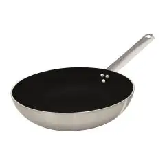 Padella Svasata Alta 1 Manico  in Alluminio/Acciaio Antiaderente - AGNELLI Linea INDUCTION CHEF - SHARK SKIN - 3 MM - Codice ALSA6111BG - Diametro 32 cm - Altezza  75 - Imballo confezione da n. 1 Unit&agrave;