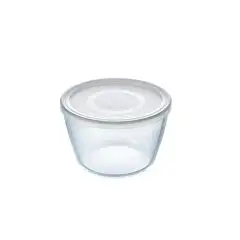Contenitore Tondo  in Vetro Borosilicato/Polipropilene - PYREX - Codice 154P - Capacità 1 lt  - Diametro 15 cm - Altezza  95 - Imballo confezione da n. 4 Unità