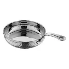 Tegame Tondo 1 Manico Servire  in Inox Martellato - MEDRI - Codice SSP-2952 - Diametro 17 cm - Imballo confezione da n. 1 Unità