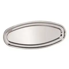 Vassoio Ovale Pesce  in Inox - MEDRI Linea EASTMAN - Dimensioni cm 70 - Imballo confezione da n. 1 Unità