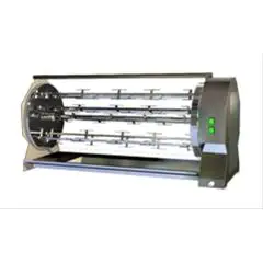 GIRARROSTO PLANETARIO A LEGNA DA INCASSO CAMINO - MOD. CAMINO42/P - CAPACITA' N.42 POLLI - N. 2 motori - Dischi planetari inox - N. 6 aste con forchette cm 111,5 - Dimensioni: cm L 139,5 x P 49 x 64,6 h - Norma CE
