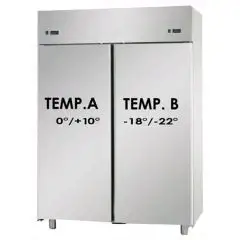 ARMADIO REFRIGERATO VENTILATO COMBINATO 1200 TN -2/+8 BT -18/-22 GN-STANDARD