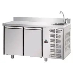 Tavolo refrigerato in acciaio inox Tecnodom UG02MGNLAL