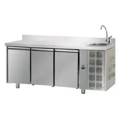 Tavolo refrigerato in acciaio inox Tecnodom UG03MGNLAL