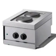 Piano cottura elettrico 2 piastre tonde Allforfood N62Q linea M-ECO