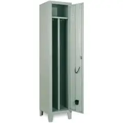 ARMADIO SPOGLIATOIO IN METALLO - MOD. CLA 35/50/D - STRUTTURA MONOBLOCCO - CON DIVISORIO ASPORTABILE - DIM. Cm L 37 x H 180