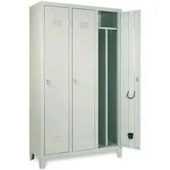 ARMADIO SPOGLIATOIO IN METALLO - MOD. CLA 35/50/D - STRUTTURA MONOBLOCCO - CON DIVISORIO ASPORTABILE - DIM. Cm P 103 x H 180