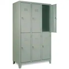 ARMADIO MULTISPOGLIATOIO IN METALLO - MOD. EXT 35/50 - STRUTTURA MONOBLOCCO AD ANTE - DIM. Cm L 103 x H 180