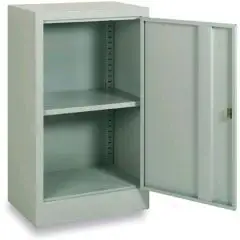 ARMADIO BASSO IN METALLO - N.1 ANTA - MOD. BAS60 - Struttura monoblocco - DIM. Cm L 60 x P 40 x H 100 - Volume m³ 0,25 - Peso Kg. 19