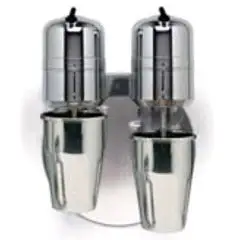 FRULLINO FRAPPE' A MURO MOD. GM3133M - N. 2 BICCHIERI IN ACCIAIO INOX DA Lt. 0,800 - VELOCITA' FRULLATORE 18000 RPM - POTENZA 300W - ALIMENTAZIONE 230V MONOFASE 50/60Hz - NORMA CE