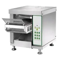 TOSTAPANE CONTINUO - Mod. CVT1 - Produzione oraria: N. toast 50 ÷ 150 - Potenza 1300 W - Monofase 220-240V/1/50-60Hz - Norma CE