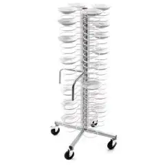 CARRELLO PORTAPIATTI - MOD. CA 143 - Struttura in acciaio plastificato - Portata n. 96 piatti