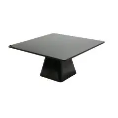 Alzata Quadra Nero in Melamina - MEDRI Linea MELAMINA - Codice HP6952 - Dimensioni cm 36x36 - Altezza cm 17 - Imballo confezione da n. 1 Unit&agrave;