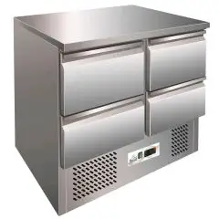 Saladette e tavolo refrigerato in acciaio inox Forcar G-S901-4D