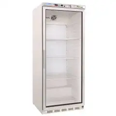 ARMADIO FRIGORIFERO IN LAMIERA VERNICIATA E ABS - STATICO - ECO - Mod. G-ER600G - N. 1 PORTA VETRO - CAPACITA' LT 570 - TEMPERATURA +2º/+8ºC - Dim. cm L 77,7 x P 69,5 x h 189,5 - Norma CE