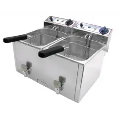 Friggitrice elettrica professionale da banco Allforfood FR8+8