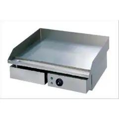 Fry Top elettrico professionale da banco piastra liscia cromata Allforfood GHN 55L