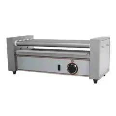 CUOCI WURSTEL - Mod. R 5 - 5 rulli in acciaio inox - Temperatura +50/+250 °C - Potenza W 430 - Alimentazione monofase - Dimensioni cm L 58 x P 22,5 x 23h - Norma CE