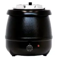 ZUPPIERA ELETTRICA - Mod. SKH 10 - Contenitore removibile in acciaio inox - Capacità lt. 9 - Potenza W 400 - Alimentazione monofase - Dimensioni cm ø L 33,5 x 36,5h - Norma CE