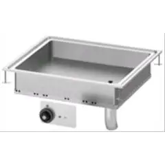 BRASIERA FISSA MULTIFUNZIONALE DA INCASSO ELETTRICA - MOD. BRFD/68ET - N. 1 vasca - Alimentazione trifase 400V/3N - Potenza kW 8 - Dimensioni: cm. L 80 x P 60 x H 28 - Norma CE