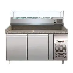 Banco pizza refrigerato in acciaio inox Forcar G-PZ2600TN33