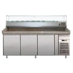 Banco pizza refrigerato in acciaio inox Forcar PZ3600TN38