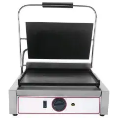 PIASTRA ELETTRICA IN GHISA - Mod. LM 1 - Piastra singola liscia - Piano cottura cm 22,5x23 - Potenza kW 1,8 - Alimentazione monofase - Dimensioni cm L 43 x P 31 x 22h - Norma CE