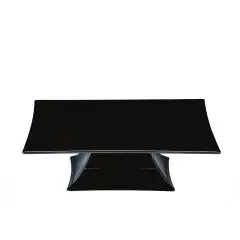 Alzata Quadra Nero in Policarbonato - MEDRI Linea BODRUM - Codice ZCP629-3 - Dimensioni cm 35x35 - Altezza cm 105 - Imballo confezione da n. 1 Unit&agrave;