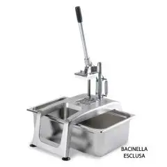 TAGLIAPATATE MANUALE - MOD. CF5 - CAPACITA' PRODUTTIVA 100/150 Kg/h - DIMENSIONI cm L 28 x P 51,2 x 73,5 h