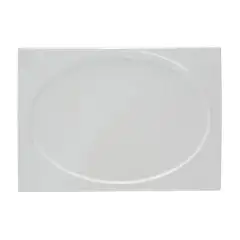 Piatto Rettangolare  - MEDRI Linea GOURMET BONE CHINA - Codice FA0056 - Dimensioni cm 30x21 - Imballo confezione da n. 3 Unità
