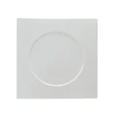 Piatto Quadro  - MEDRI Linea GOURMET BONE CHINA - Codice FA0052 - Dimensioni cm 25x25 - Imballo confezione da n. 3 Unità